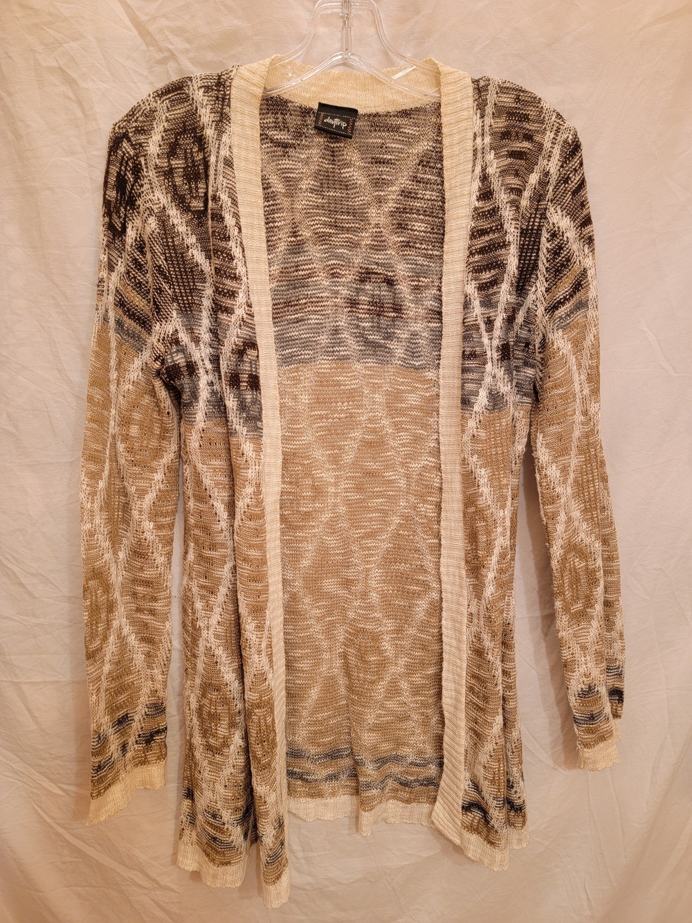 Buckle Brand - Daytrip Open-Front Cardigan - Boho Diamond Print, Size M